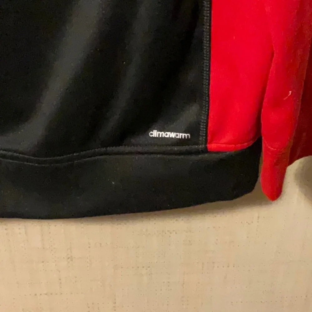 Adidas Red and Black Hoodie